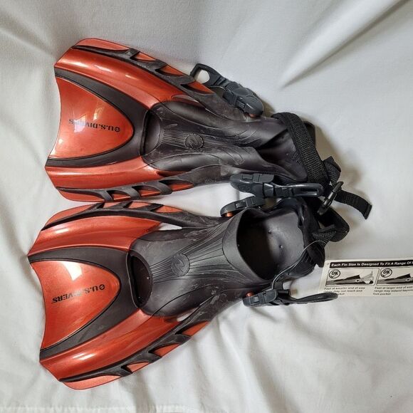 NEW US DIVERS Shredder Aqua Lung snorkeling scuba fins 4 5 6 7 37 38 39 40 41 - Picture 7 of 12